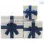 Logo printed small white cardboard gift box