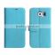 For galaxy s6 wallet phone leather case with phon stand
