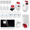 low price sound over115 db DC powered white-red-black Mini wired siren for Kerui alarm system