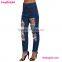 Women Sexy Blue Fashion Jeans Pants Making Factory