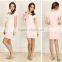 Nightskirt Summer Modal Casual Nightgown Short-sleeve Blue color knee-length Sleepshirts for Women