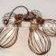 Steampunk | Rusted Pendant | Five Cage Lights | Industrial Style Chandelier Lighting