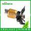 gold color focus zoom led headlamp 2000 lumen super bright head lamp miner light for night searching