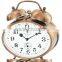 Table metal oval shape mechanical alarm clock