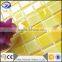 yellow white glass mosaic