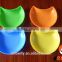 New arrival pet dog cat flower bowl seperate four bowls PP