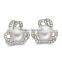 Sterling Silver Natural Pearl Stud Earring