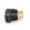 hdmi Female to male adapter,HDMI/F to HDMI/M with golden plate,90 degrees hdmi to firewire adapter