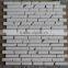 Bianco Carrara White Marble Random Strip Mosaic Tile