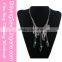 China Wholesale Circle Flower Multi Leaf Beads Pendant Chain fashion necklace
