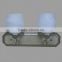 Metal Wall Fixture 2 Light Marble Shade/Progress Lighting with UL