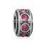 Wholesale 5 Colors 316 Stainless Steel Birthstone Rhinestone Pave Wheel European Charm Spacer Beads SEB-LG435