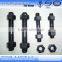 galvanized carbon steel furniture double ended thread bolt
