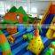 2015 latest Inflatable forest theme fun city amusement park slide climbing game combo inflatable bouncer for kids