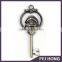 Custom Design With Santa Black Nickel Keychain Rings for Christmas