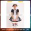 2016 Newest france maid costume with lace girls party sexy costume