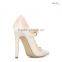 LUCELLA Latest New Model Strap with buckle Pointed Toe High Heel Women Dress Shoes