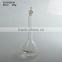 custom CLEAR Laboratory glass bottle with flat base