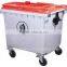 Large plastic dustbin with wheels