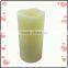 Realistic Flameless amber color Flicking Battery Operated Decorative vanilla smell Wax Led Candle