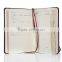 ultra black embossed leather notepad/notebook /bookwork