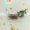 Light gold rectangle custom metal logo labels for handbags