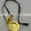 2015 New 38mm Metal round solid perfume container /lip gloss necklace, with changeable pu sticker ,various design, OEM designs a