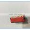 6 positon piano type dip switch