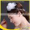 funny crystal bridal headband, wedding bridal flower headband
