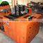 Machine for making mesh scourers ,from wire to scourer
