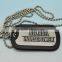 bulk promotional items logo diy cheap wholesale army necklace /dog tags with covering rubber