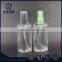 Fancy 100ml clear pump sprayer glass perfume bottle