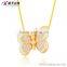 China Wholesale yellow gold plated butterfly charm pendant