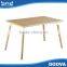 Classic wooden table with wooden legs cheap dining table