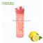 550ml glass water bottle with silicone sleeve 100%BPA free and food grade