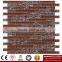 IMARK Red Color Crystal Glass Mosaic Tiles with Ice Crackle Mosaic Tiles for Wall Backsplash Code IVG8-055