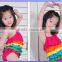 Cute Colorful Tiered Rainbow Kids Swimwear for Girls