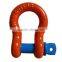 M4 electric galvanized carbon steel bow shackle