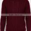 new design red Jumper pullover sweater for men , men fashion round neck Jumper sweater