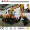 China Construction Machinery 8 ton crawler excavator for sale,wheel excavator price