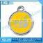 Heart shape high quality gold metal rhinestone pet tag