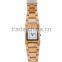Hot Sale Top Gift Item Black Ebony Wood Watch Square Face Luxury Wristwatch Wooden Watches for Men Gifts