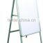 Outdoor aluminum a0 a1 a2 A shape poster display stand, sign board standing rolling display