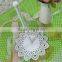 Elegant white mini cake stand with cover