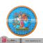 2014 special cute embossed logo high quality pvc coasters
