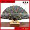 Fancy decoration OEM pattern handmade tissue paper fan