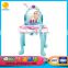 Top snow Musical plastic beauty play set dressing table toy with mirror and light