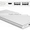 Ultra Slim Aluminium Unique Power Bank MFI Certificated 6000mAh Built in Original 8 PIN Cable