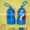 Fashion Design dog shaped poop bag dispenser with metal/plastic clip