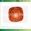 2015 Square Woven Wood Snack or Salad Serving Bowl